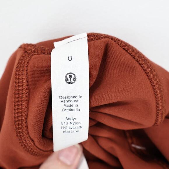 Lululemon Align Wide Leg Crop 23" Dark Terrocotta Size 0 NWT - Picture 4 of 6